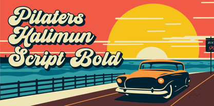 Headmain Script Font Poster 7