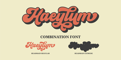 Headmain Script Font Poster 3