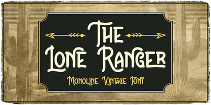 The Lone Ranger Font Poster 1