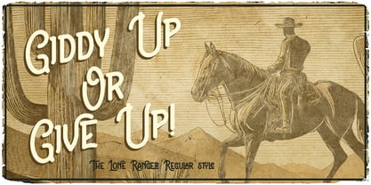 The Lone Ranger Font Poster 4