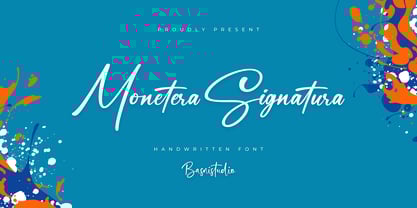 Monetera Signatura Font Poster 1