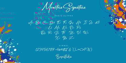 Monetera Signatura Font Poster 9