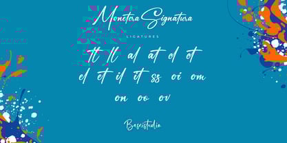 Monetera Signatura Font Poster 10