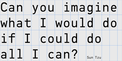 PF DIN Mono Font Poster 7