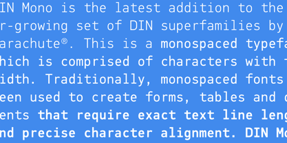PF DIN Mono Font Poster 9