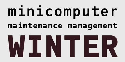 PF DIN Mono Font Poster 6