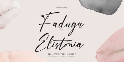 Faduga Elistonia Font Poster 1