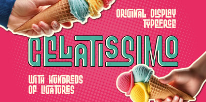 Gelatissimo Font Poster 1