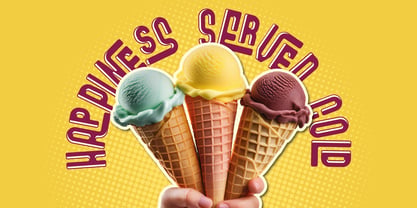 Gelatissimo Font Poster 4