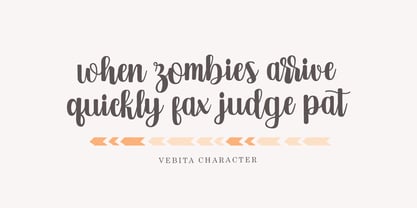Vebita Font Poster 10