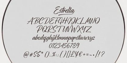 DC Estrella Font Poster 7