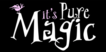 PF Wonderland Pro Font Poster 1