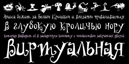 PF Wonderland Pro Font Poster 7