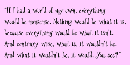 PF Wonderland Pro Font Poster 4