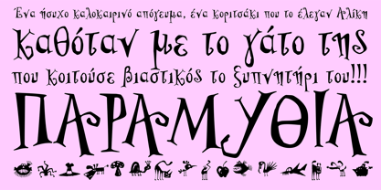 PF Wonderland Pro Font Poster 6