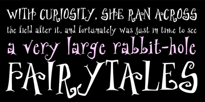 PF Wonderland Pro Font Poster 3