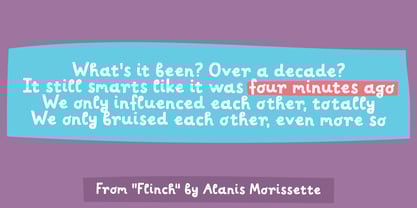 Four Minutes Ago Font Poster 2