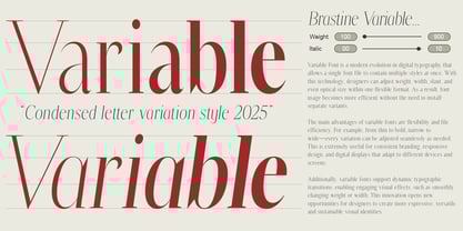 Brastine Font Poster 7