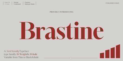 Brastine Font Poster 1