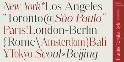 Brastine Font Poster 4