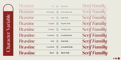 Brastine Font Poster 2