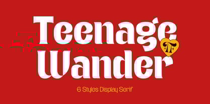 Teenage Wander Font Poster 1