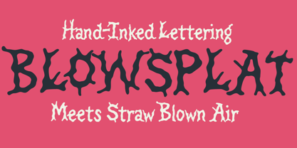 Blowsplat Font Poster 1