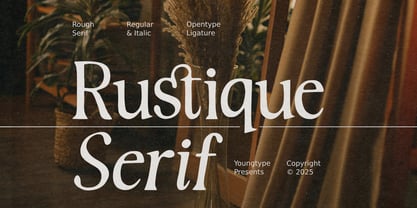 Rustique Serif Font Poster 1