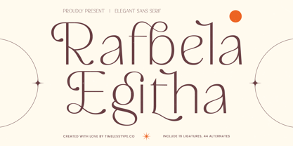 Rafbela Egitha Font Poster 1