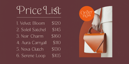 Rafbela Egitha Font Poster 4