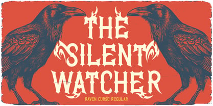 Raven Curse Font Poster 4