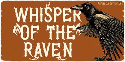 Raven Curse Font Poster 2