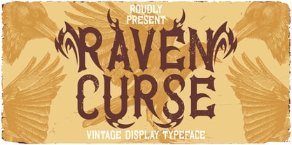 Raven Curse Font Poster 1