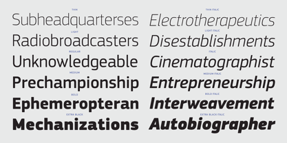 PF Square Sans Pro Font Poster 5