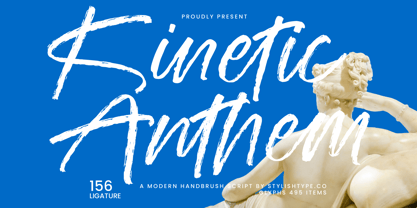 Kinetic Anthem Font Poster 1