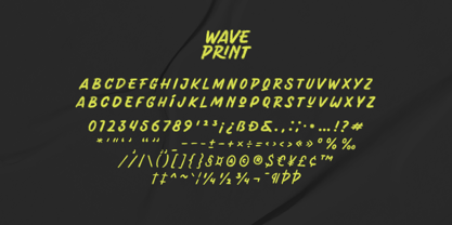 Waveprint Font Poster 7