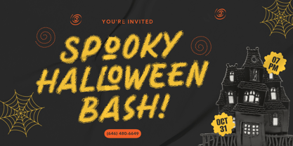 Waveprint Font Poster 2