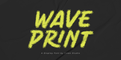 Waveprint Font Poster 1