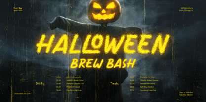 Waveprint Font Poster 4