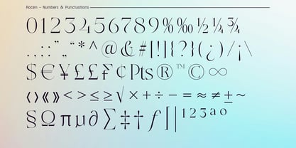Rocen Font Poster 15