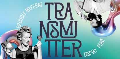 Transmitter Font Poster 1
