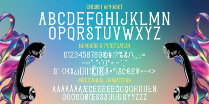 Transmitter Font Poster 3