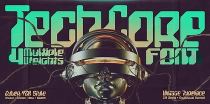 TechCore Font Poster 1