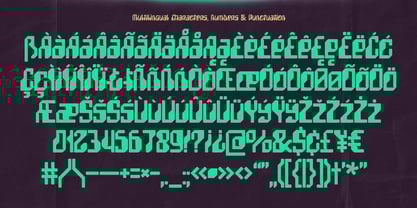 TechCore Font Poster 6