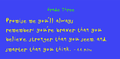 PF Kids Pro Font Poster 7