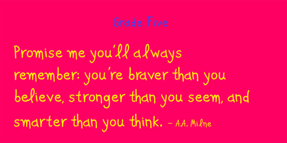 PF Kids Pro Font Poster 8