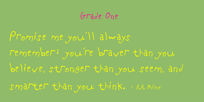 PF Kids Pro Font Poster 6