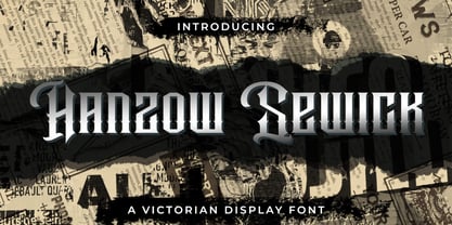 Hanzow Sewick Font Poster 1