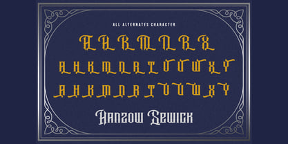 Hanzow Sewick Font Poster 7
