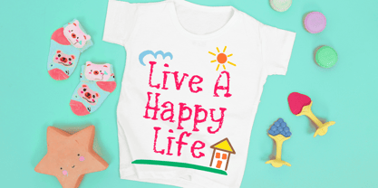 Quirky Crayon Font Poster 2